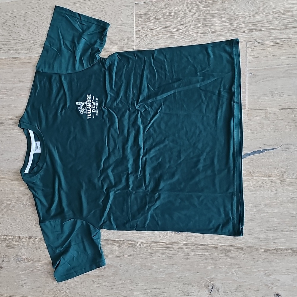 NWOT Tullamore D.E.W. Dark Green Logo Tee - Picture 1 of 5